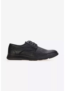 Czarne półbuty męskie Denain ze sklepu Zapatos w kategorii Buty eleganckie męskie - zdjęcie 168778780