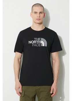 The North Face t-shirt bawełniany M S/S Easy Tee męski kolor czarny z nadrukiem NF0A87N5JK31 ze sklepu PRM w kategorii T-shirty męskie - zdjęcie 168779213