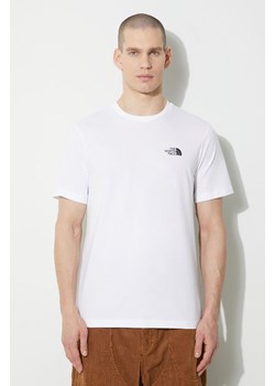 The North Face t-shirt M S/S Simple Dome Tee męski kolor biały z nadrukiem NF0A87NGFN41 ze sklepu PRM w kategorii T-shirty męskie - zdjęcie 168779221