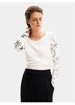 Desigual Bluzka Margarit 24SWTKAC Biały Slim Fit ze sklepu MODIVO w kategorii Bluzki damskie - zdjęcie 168787771