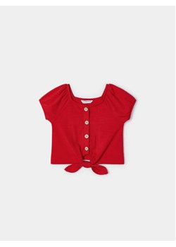 Mayoral Bluzka 3086 Czerwony Slim Fit ze sklepu MODIVO w kategorii Bluzki dziewczęce - zdjęcie 168788031