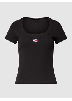 T-shirt z naszywką z logo ze sklepu Peek&Cloppenburg  w kategorii Bluzki damskie - zdjęcie 168790664