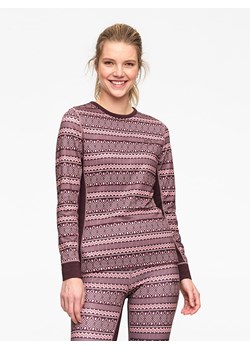 KARI TRAA Koszulka funkcyjna &quot;Lune&quot; w kolorze śliwkowo-beżowym ze sklepu Limango Polska w kategorii Bluzki damskie - zdjęcie 168792132