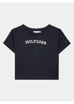 Tommy Hilfiger T-Shirt Monotype KG0KG07431 M Granatowy Regular Fit ze sklepu MODIVO w kategorii T-shirty chłopięce - zdjęcie 168792524