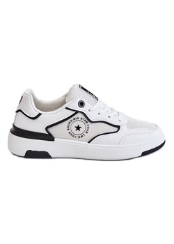 Damskie Sportowe Buty Big Star LL274440 Biało-Czarne białe ze sklepu ButyModne.pl w kategorii Buty sportowe damskie - zdjęcie 168792704