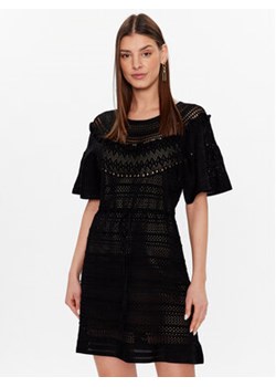 TWINSET Sukienka dzianinowa 231TT3092 Czarny Regular Fit ze sklepu MODIVO w kategorii Sukienki - zdjęcie 168795710