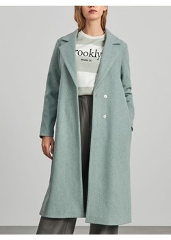Sinsay - Płaszcz z paskiem - zielony ze sklepu Sinsay w kategorii Płaszcze damskie - zdjęcie 168798473