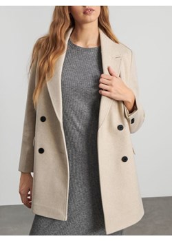 Sinsay - Płaszcz - kremowy ze sklepu Sinsay w kategorii Płaszcze damskie - zdjęcie 168798502