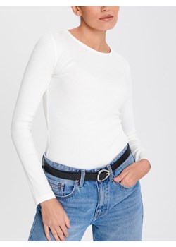 Sinsay - Koszulka z długimi rękawami - kremowy ze sklepu Sinsay w kategorii Bluzki damskie - zdjęcie 168798521