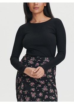 Sinsay - Koszulka z długimi rękawami - czarny ze sklepu Sinsay w kategorii Bluzki damskie - zdjęcie 168798522