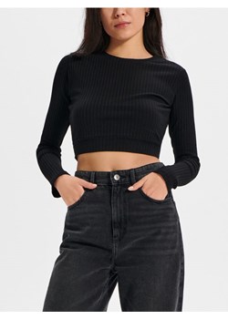 Sinsay - Koszulka z długimi rękawami - czarny ze sklepu Sinsay w kategorii Bluzki damskie - zdjęcie 168798532