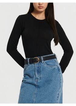 Sinsay - Koszulka z długimi rękawami - czarny ze sklepu Sinsay w kategorii Bluzki damskie - zdjęcie 168798534
