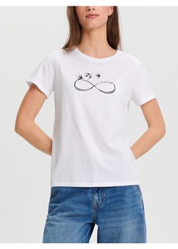 Sinsay - Koszulka z nadrukiem - biały ze sklepu Sinsay w kategorii Bluzki damskie - zdjęcie 168798642
