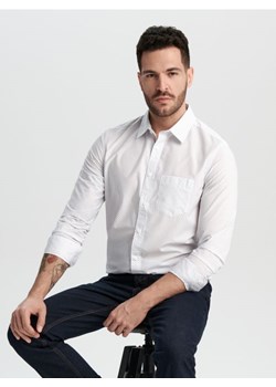 Sinsay - Koszula slim - biały ze sklepu Sinsay w kategorii Koszule męskie - zdjęcie 168798712