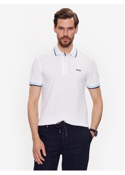 Boss Polo Paddy 50468983 Biały Regular Fit ze sklepu MODIVO w kategorii T-shirty męskie - zdjęcie 168809744