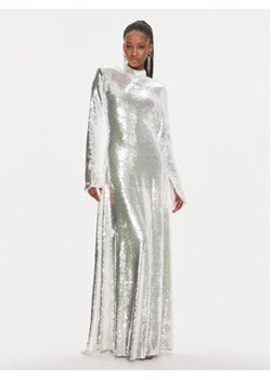 ROTATE Sukienka wieczorowa Sequins 111676400 Biały Slim Fit ze sklepu MODIVO w kategorii Sukienki - zdjęcie 168809874