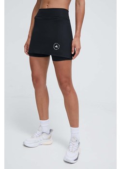 adidas by Stella McCartney spódnica sportowa kolor czarny mini prosta IN3644 ze sklepu ANSWEAR.com w kategorii Spódnice - zdjęcie 168813201