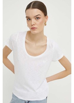 Superdry t-shirt damski kolor biały ze sklepu ANSWEAR.com w kategorii Bluzki damskie - zdjęcie 168813330