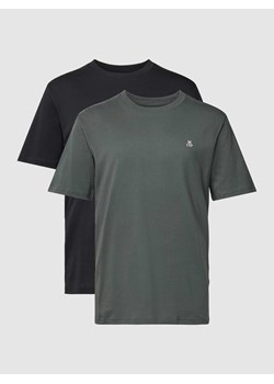 T-shirt o prostym kroju z okrągłym dekoltem ze sklepu Peek&Cloppenburg  w kategorii T-shirty męskie - zdjęcie 168814003
