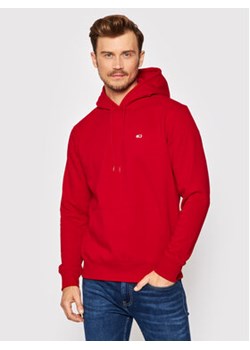 Tommy Jeans Bluza Tjm Fleece DM0DM09593 Czerwony Regular Fit ze sklepu MODIVO w kategorii Bluzy męskie - zdjęcie 168820222