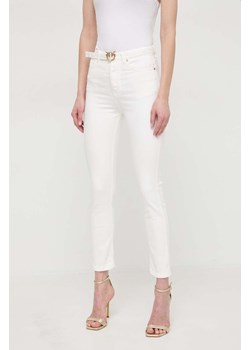 Pinko jeansy damskie kolor beżowy 100161.A1JM ze sklepu ANSWEAR.com w kategorii Jeansy damskie - zdjęcie 168821791
