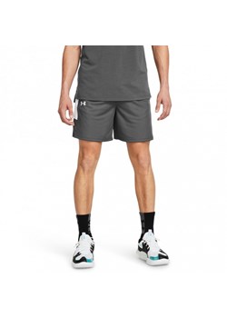 Męskie spodenki do koszykówki Under Armour UA Zone 7\" Short - szare ze sklepu Sportstylestory.com w kategorii Spodenki męskie - zdjęcie 168823513