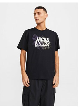 Jack&Jones T-Shirt Map Logo 12252376 Czarny Standard Fit ze sklepu MODIVO w kategorii T-shirty męskie - zdjęcie 168825283