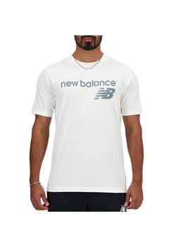 Koszulka New Balance MT41905WT - biała ze sklepu streetstyle24.pl w kategorii T-shirty męskie - zdjęcie 168826364