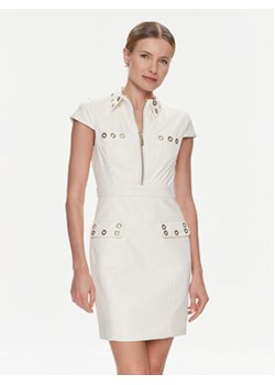 Marciano Guess Sukienka z imitacji skóry Rory 4RGK73 9645Z Biały Bodycon Fit ze sklepu MODIVO w kategorii Sukienki - zdjęcie 168826874