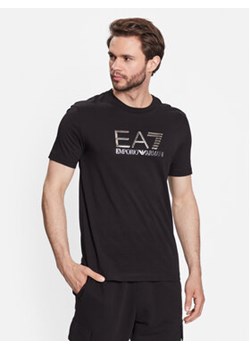 EA7 Emporio Armani T-Shirt 3RPT71 PJM9Z 1200 Czarny Regular Fit ze sklepu MODIVO w kategorii T-shirty męskie - zdjęcie 168826971