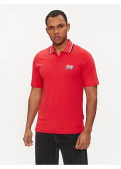 Jack&Jones Polo Trevor 12228781 Czerwony Standard Fit ze sklepu MODIVO w kategorii T-shirty męskie - zdjęcie 168826972