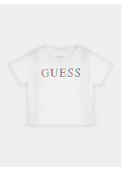 Guess T-Shirt J4RI33 K8VA3 Biały Boxy Fit ze sklepu MODIVO w kategorii Bluzki dziewczęce - zdjęcie 168826990