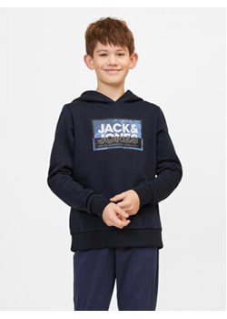 Jack&Jones Junior Bluza Logan 12254120 Granatowy Standard Fit ze sklepu MODIVO w kategorii Bluzy chłopięce - zdjęcie 168827234
