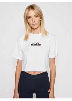 Ellesse T-Shirt Fireball SGB06838 Biały Loose Fit ze sklepu MODIVO w kategorii Bluzki damskie - zdjęcie 168827333