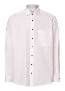 Eterna Comfort Fit Koszula męska - non-iron Mężczyźni Comfort Fit Bawełna biały jednolity ze sklepu vangraaf w kategorii Koszule męskie - zdjęcie 168827952