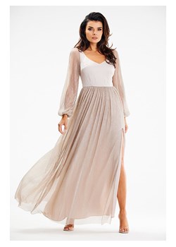 Awama Sukienka w kolorze beżowym ze sklepu Limango Polska w kategorii Sukienki - zdjęcie 168828233