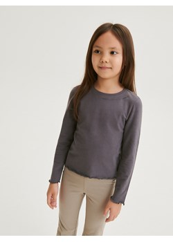 Reserved - Koszulka z aplikacją - ciemnoszary ze sklepu Reserved w kategorii Bluzki dziewczęce - zdjęcie 168836021