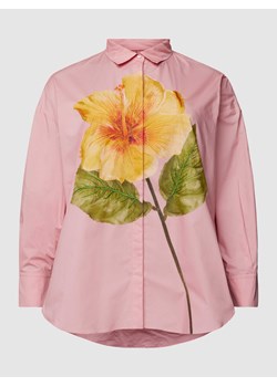 Bluzka koszulowa z haftem model ‘FALDA’ ze sklepu Peek&Cloppenburg  w kategorii Koszule damskie - zdjęcie 168836693