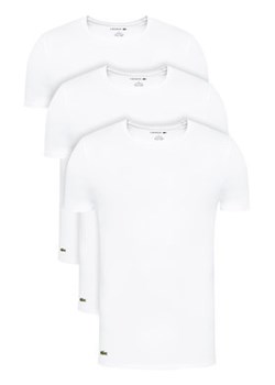 Lacoste Komplet 3 t-shirtów TH3321 Biały Slim Fit ze sklepu MODIVO w kategorii T-shirty męskie - zdjęcie 168838442
