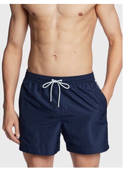 Calvin Klein Swimwear Szorty kąpielowe KM0KM00810 Granatowy Regular Fit ze sklepu MODIVO w kategorii Kąpielówki - zdjęcie 168838553