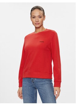 Calvin Klein Underwear Bluza 000QS7043E Czerwony Regular Fit ze sklepu MODIVO w kategorii Piżamy damskie - zdjęcie 168839194
