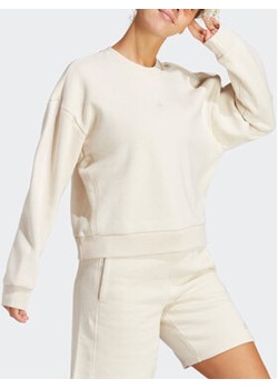 adidas Bluza ALL SZN Fleece Sweatshirt IC6448 Beżowy Loose Fit ze sklepu MODIVO w kategorii Bluzy damskie - zdjęcie 168839314
