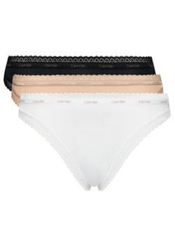 Calvin Klein Underwear Komplet 3 par fig klasycznych 000QD3804E Kolorowy ze sklepu MODIVO w kategorii Majtki damskie - zdjęcie 168839901