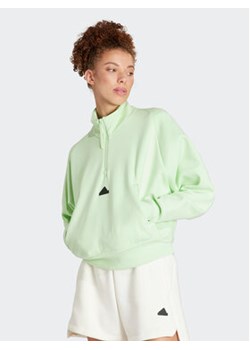 adidas Bluza Z.N.E. IS3922 Zielony Loose Fit ze sklepu MODIVO w kategorii Bluzy damskie - zdjęcie 168840082