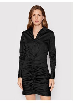 Guess Sukienka koszulowa Dominique W2YK84 WE2Q0 Czarny Regular Fit ze sklepu MODIVO w kategorii Sukienki - zdjęcie 168840141