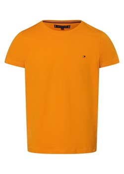 Tommy Hilfiger T-shirt męski Mężczyźni Dżersej pomarańczowy jednolity ze sklepu vangraaf w kategorii T-shirty męskie - zdjęcie 168840651