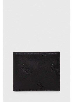 Calvin Klein Jeans portfel skórzany męski kolor czarny ze sklepu ANSWEAR.com w kategorii Portfele męskie - zdjęcie 168841351