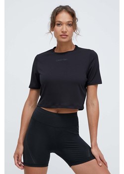 Calvin Klein Performance t-shirt treningowy kolor czarny ze sklepu ANSWEAR.com w kategorii Bluzki damskie - zdjęcie 168841524