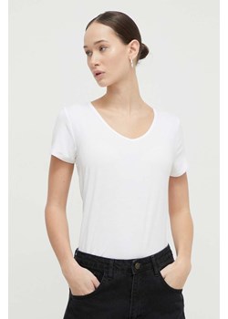Hollister Co. t-shirt damski kolor biały ze sklepu ANSWEAR.com w kategorii Bluzki damskie - zdjęcie 168841534
