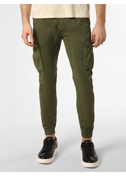 Alpha Industries Spodnie Mężczyźni Bawełna oliwkowy jednolity ze sklepu vangraaf w kategorii Spodnie męskie - zdjęcie 168843332